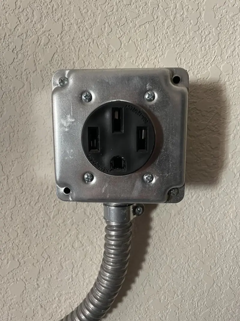 NEMA 14-50 outlet installed for Electrical Panel Upgrade in Meadows Place