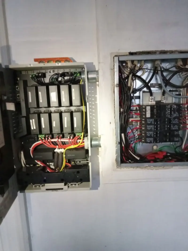 Electrical panel upgrade completed for Carbon Monoxide Detector Installation in Meadows Place